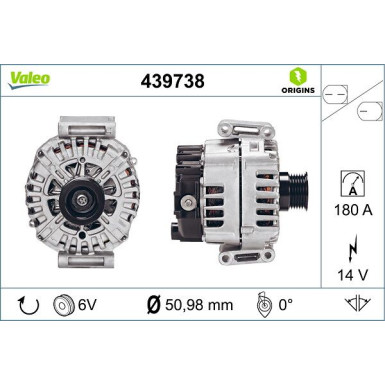 VALEO Generator 439738 VALEO Generator 439738