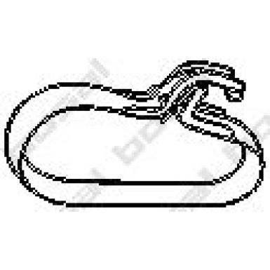Bosch Automotive Auspuffaufhänger 251-862 Bosch Automotive Auspuffaufhänger 251-862