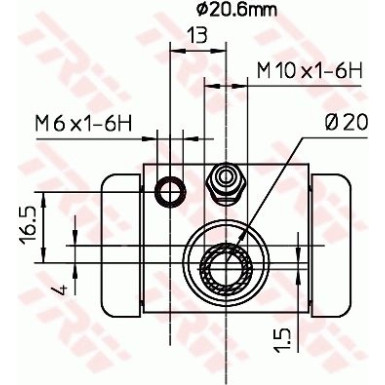 TRW Bremsrolle BWF317 TRW Bremsrolle BWF317