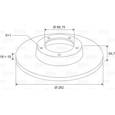 VALEO Bremsscheibe 197218