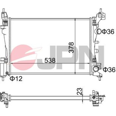 JPN Kühler, Motorkühlung 60C9037-JPN