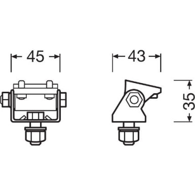 LEDriving Mounting Kit PX OSRAM Arbeitsscheinwerfer Zubehör LEDriving® Mounting Kit PX LEDPWL ACC 101