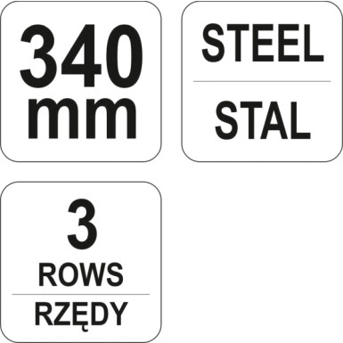 Stahldrahtbürste 3Reihig YT-6330 Stahldrahtbürste 3Reihig YT-6330