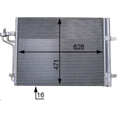 Kondensator, Klimaanlage BEHR AC 780 000S