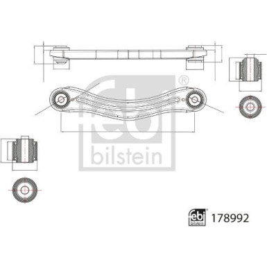 Febi Bilstein Stange/Strebe, Radaufhängung 178992 Febi Bilstein Stange/Strebe, Radaufhängung 178992