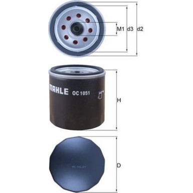 MAHLE Ölfilter OC 1051 MAHLE Ölfilter OC 1051