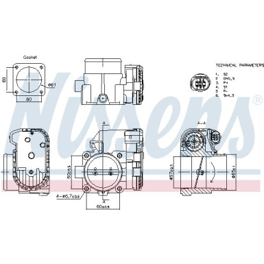 NISSENS Drosselklappenstutzen 955079 FIRST FIT NISSENS Drosselklappenstutzen 955079 FIRST FIT