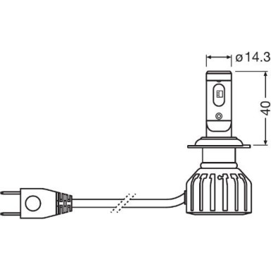 Osram H7 Truckstar LED +230% StVZO-Konforme LED-Nachrüstlampe 2St. OSRAM Truckstar LED H7 64215DWTS-2HFB