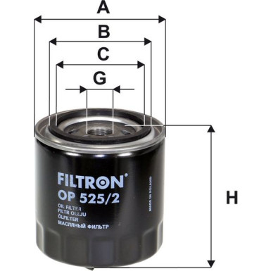 FILTRON Ölfilter OP 525/2 FILTRON Ölfilter OP 525/2