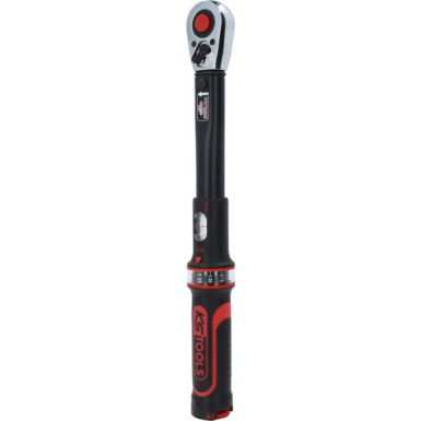 KS TOOLS ERGOTORQUE®Präzisions-Drehmomentschlüssel mit umschaltbarem Ratschenkopf 516.1522