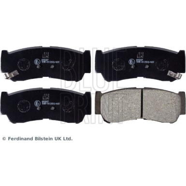 Bremsbelagsatz Hyundai T. H-1/Santa Fe 2.2-2.7 V6 4X4 03 ADG04292 Bremsbelagsatz Hyundai T. H-1/Santa Fe 2.2-2.7 V6 4X4 03 ADG04292