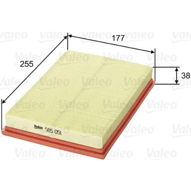 VALEO Luftfilter 585051