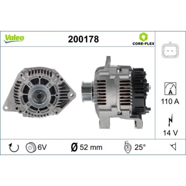 VALEO Generator 200178 VALEO Generator 200178