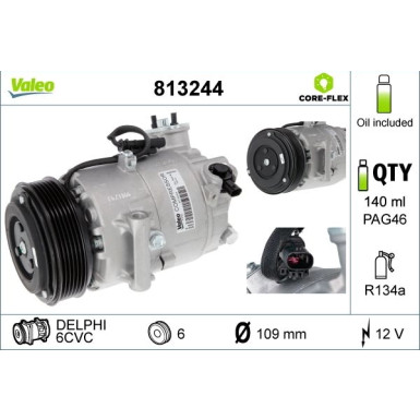 KOMPRESSOR, KLIMAANLAGE VAL813244 KOMPRESSOR, KLIMAANLAGE VAL813244