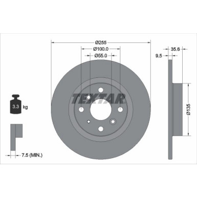 Bremsscheibe PRO 92338203