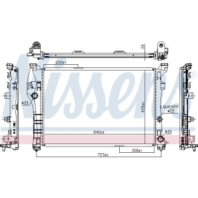 Wasserkühler PKW 627044