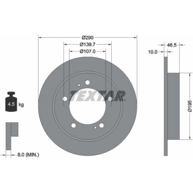 Bremsscheibe Suzuki P. Jimny 98-/Vitara -99 92066003 Bremsscheibe Suzuki P. Jimny 98-/Vitara -99 92066003