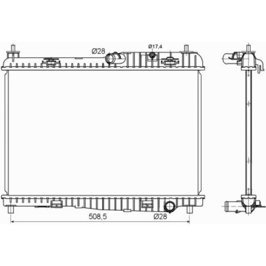 Kühler, Motorkühlung 53152