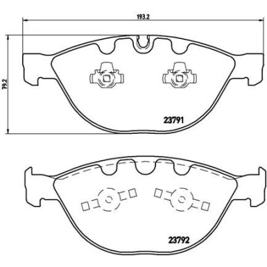 BREMBO Bremsklötze VA BMW 1, 3, 5, 6, 7 01-10 PRIME LINE P 06 047 BREMBO Bremsklötze VA BMW 1, 3, 5, 6, 7 01-10 PRIME LINE P 06 047