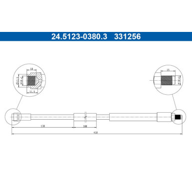 Bremsschlauch 24.5123-0380.3 Bremsschlauch 24.5123-0380.3