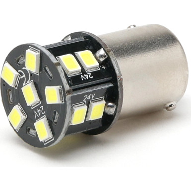 LED Glassockel R5W Ba15s 16x 2835 24V SMD Weiß
