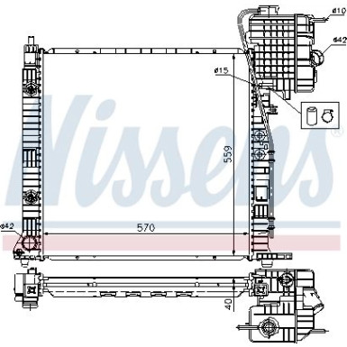 Wasserkühler PKW 62561A