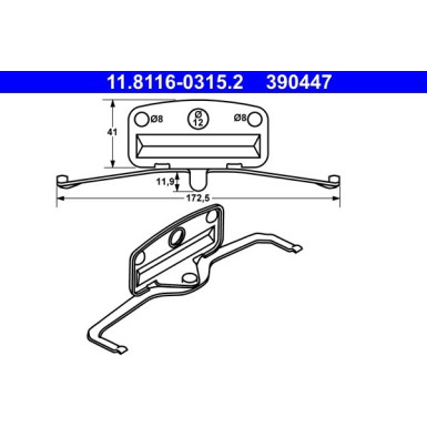 Feder, Bremssattel 11.8116-0315.2 Feder, Bremssattel 11.8116-0315.2