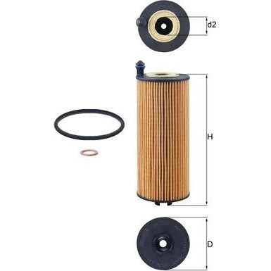 MAHLE Ölfilter OX 1302D MAHLE Ölfilter OX 1302D