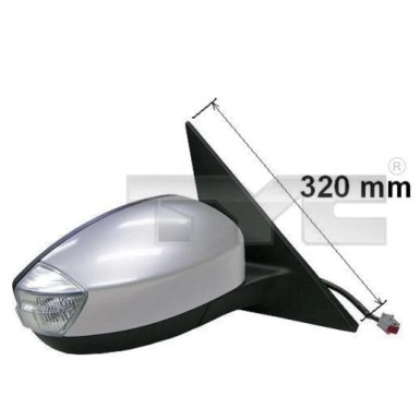 SPIEGEL R EL VERS HZB ASPH grundiert+BLI 6-PIN FORD S-MAX 5,06-1,15 2762,702,1