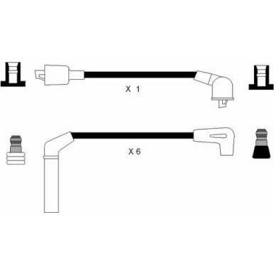 RC-CR305 NGK - Zündkabelsatz CHRYSLER Voyager I 89-90 8287
