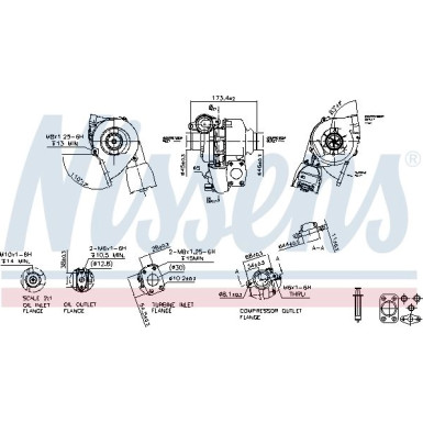 Nissens Turbo CITROEN C4,PEUGEOT 04 FACTORY NEW 93257