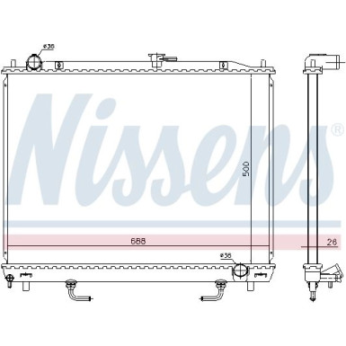 Wasserkühler PKW 628959 Wasserkühler PKW 628959