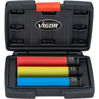 VIGOR Kraft-Stecknuss-Satz V5933/3 VIGOR Kraft-Stecknuss-Satz V5933/3