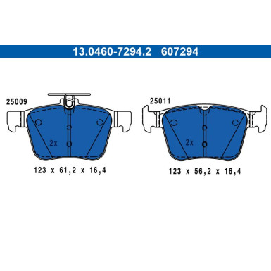 Bremsbelagsatz Vw T. Golf/Passat/Tiguan/Touran 1.0-2.0 12 13.0460-7294.2