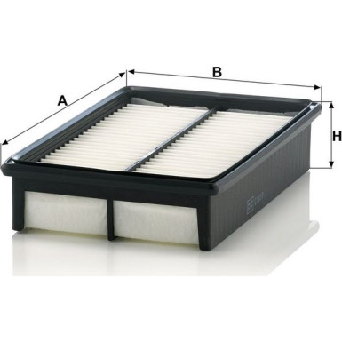 Mann & Hummel Luftfilter PKW MAZDA CX-7,3,5 09 C 28 017