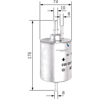 Kraftstofffilter AUDI A6 F 026 403 003