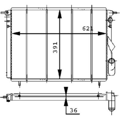Kühler, Motorkühlung CR 452 000S