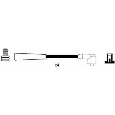 RC-FD1205 NGK - Zündkabelsatz FORD KA (RB_) 1.3 i,6.98-11.08 2584