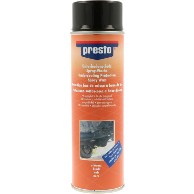 Presto UBS Wachs Unterbodenschutz Schwarz Spray 500ml 690181