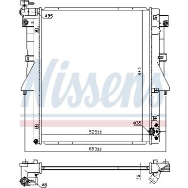 Wasserkühler PKW 606549 Wasserkühler PKW 606549