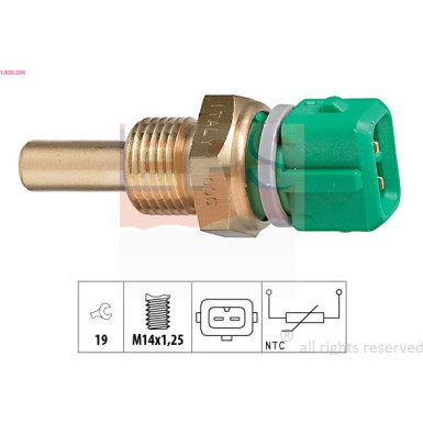 Sensor, Kühlmitteltemperatur 1.830.204 Sensor, Kühlmitteltemperatur 1.830.204