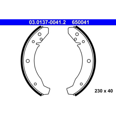 Bremsbackensatz 03.0137-0041.2