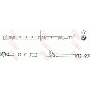 Bremsschlauch FORD FIESTA VI 1.4 LPG 09 PHD1145