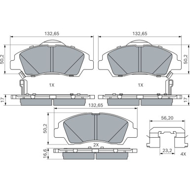 Bremsbelag HYUNDAI i10 13 0 986 494 760 Bremsbelag HYUNDAI i10 13 0 986 494 760
