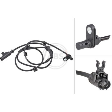 A.B.S. Sensor, Raddrehzahl 31873 A.B.S. Sensor, Raddrehzahl 31873
