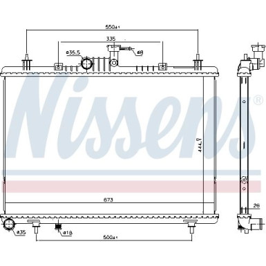 Wasserkühler PKW 637643 Wasserkühler PKW 637643