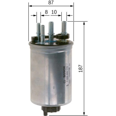 Kraftstofffilter LAND ROVER F 026 402 113