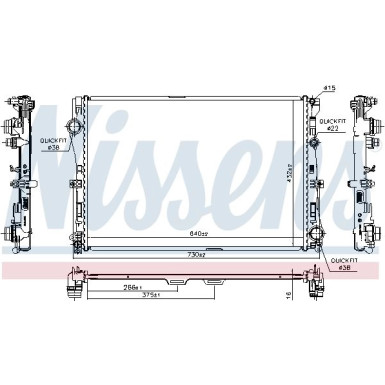 Wasserkühler PKW 627029