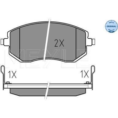 Bremsbelagsatz Subaru P. Legacy/Forester 03- Mit Sensor MEYLE-ORIGINAL: True to OE 025 238 6517/W