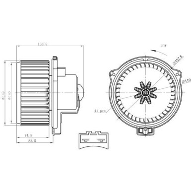 Innenraumgebläse 34304